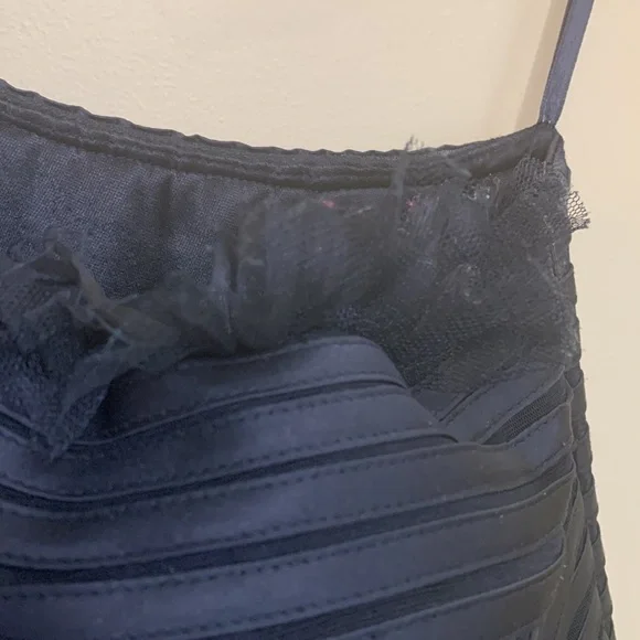 Gracia Wednesday Black Bandage Style Tulle One Shoulder Cocktail Formal Dress L - Picture 9 of 16